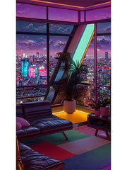 Seoul Skyscape Diamond painting kit