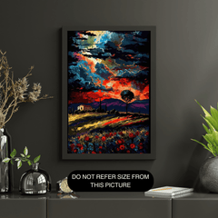 Colourful thunder rainfarm Diamond painting kit