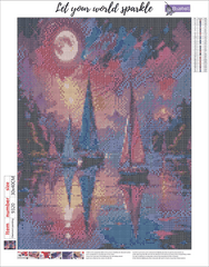 Sailing at dusk Diamond painting kit