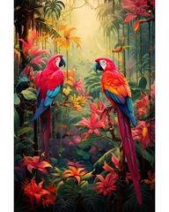 Scarlet Macaw diamond painting