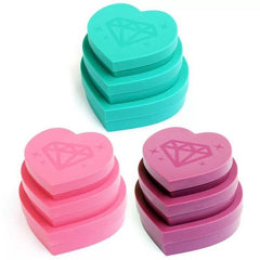 2 Pcs Heart-Shaped 5D Diamond Painting Storage Tray Box