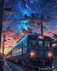 Tokyo train diamond painting kit