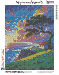 Seaside hut diamond painting