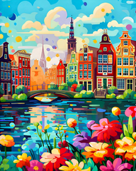 Amsterdam tranquility diamond painting kit