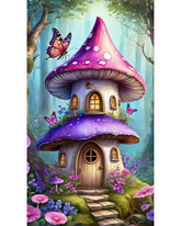 Mushroom Cottage diamond painting