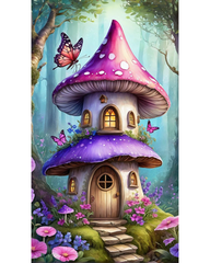 Mushroom Cottage diamond painting