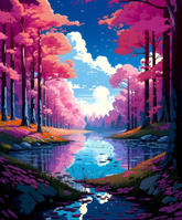 Sakura Dreams Diamond painting kit