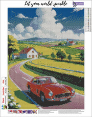 Country side drive Diamond painting kit