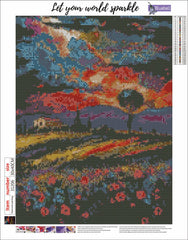 Colourful thunder rainfarm Diamond painting kit