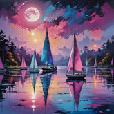 Sailing at dusk Diamond painting kit