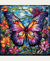 Mosaic Butterfly Diamond painting kit