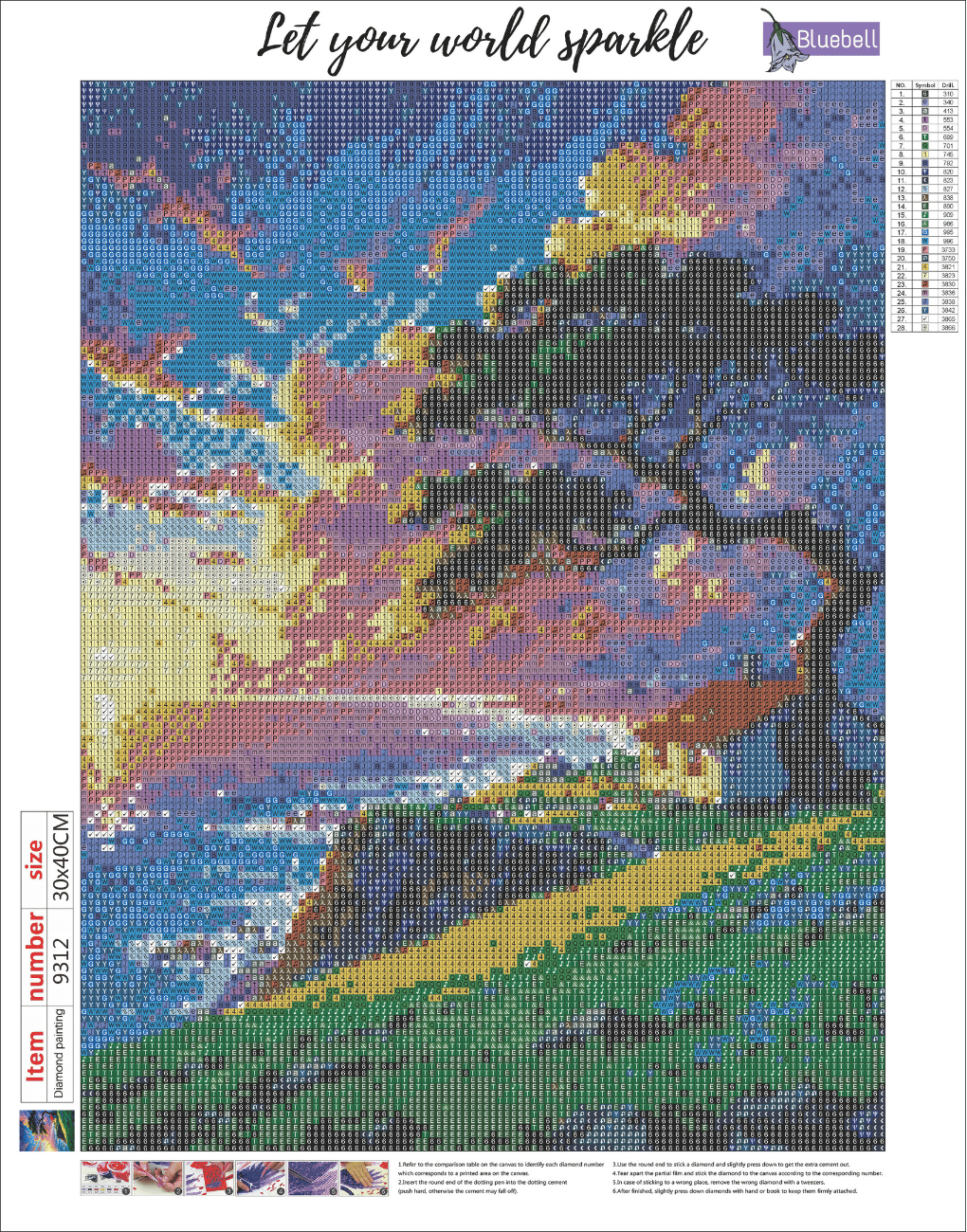 Seaside hut diamond painting