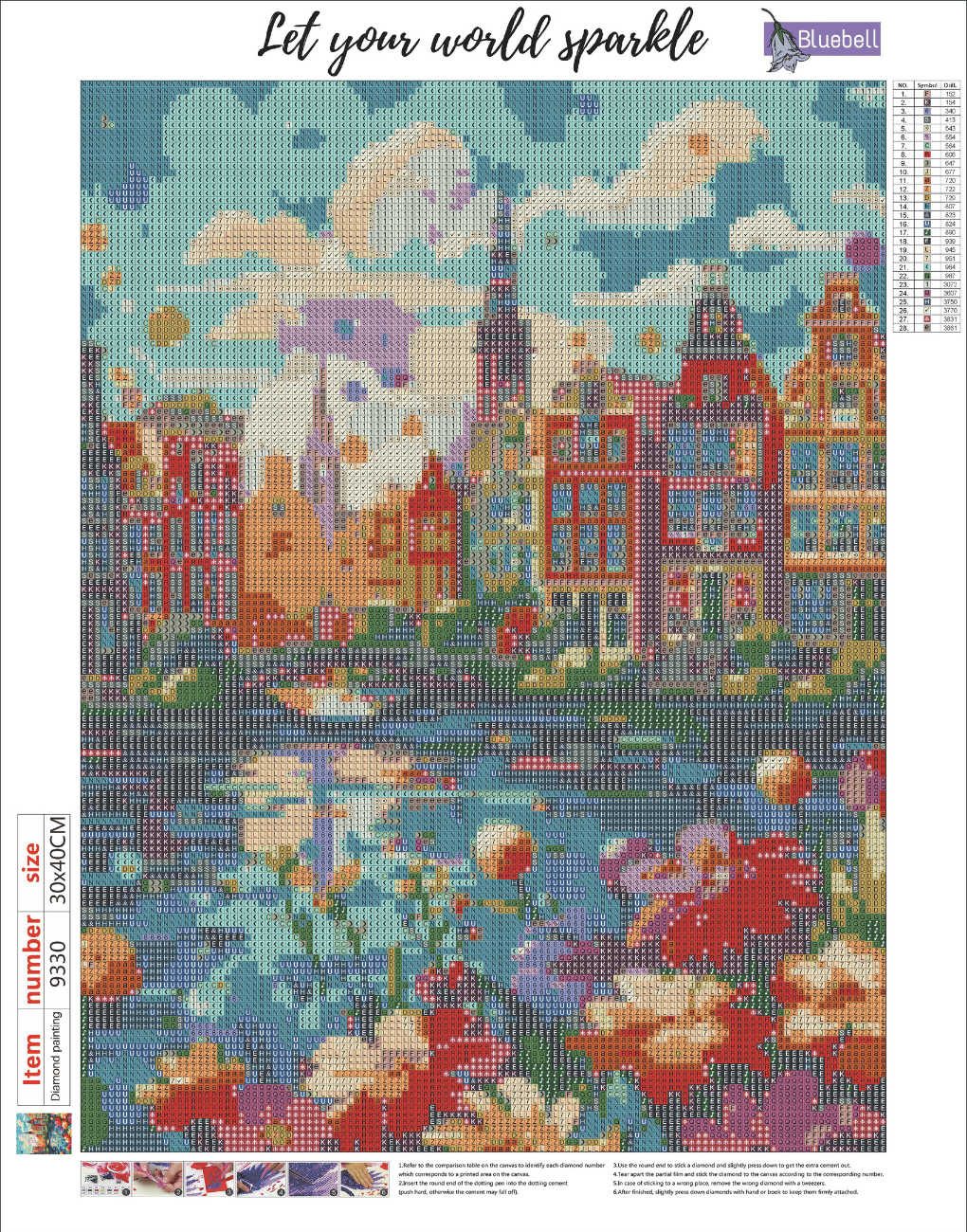 Amsterdam tranquility diamond painting kit