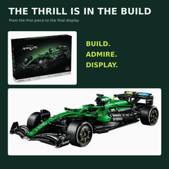 Aston Martin Aramco F1 Team Building Block Car – 1,547 Pieces
