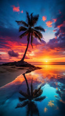 Palm Sunrise Diamond painting kit