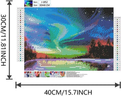 Vibrant Aurora Diamond painting kit